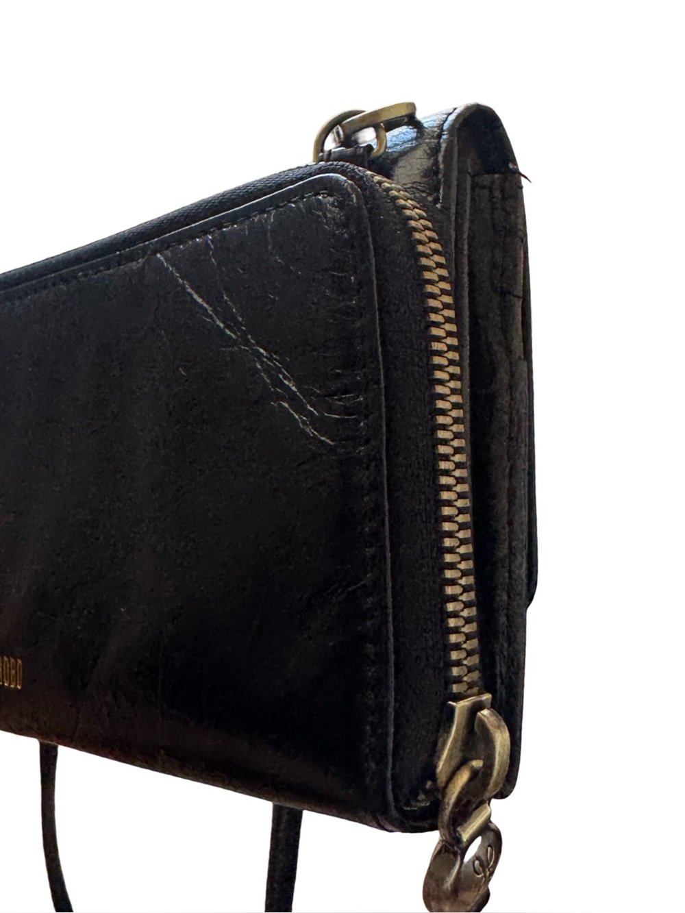 HOBO Rubie Black Leather Crossbody Wallet Bag - Picture 6 of 8
